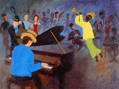Jazz Club Painting