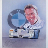 JJ Lehto - BMW mixed media painting by Simon Taylor